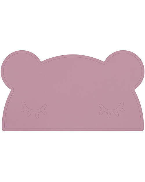 We Might Be Tiny Tovaglietta Placie Antiscivolo Orso, Rosa Antico - Senza BPA! Set Pappa