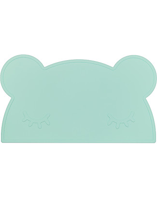 We Might Be Tiny Tovaglietta Placie Antiscivolo Orso, Verde Menta - Senza BPA! Set Pappa
