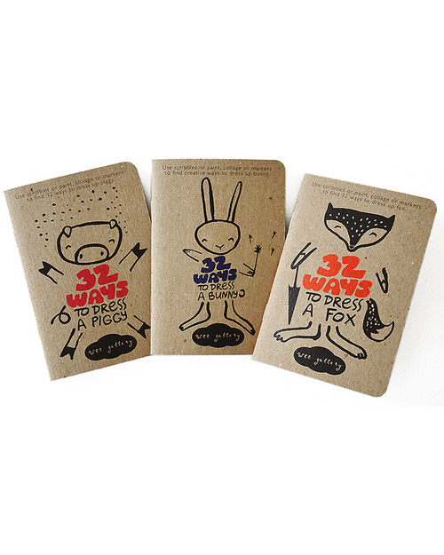 Wee Gallery 32 Modi di Vestire un Coniglietto (Libro Creativo -Carta Riciclata) Disegnare e Colorare