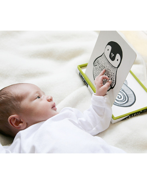 Wee Gallery Cartoline Baby Art Cards - Animali Bianchi & Neri (Visibili per i Neonati) Giochi per Neonati_