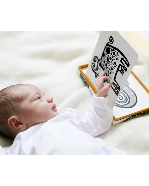 Wee Gallery Cartoline Baby Art Cards - Gli Animali della Fattoria (Visibili per i Neonati!) - Giochi per Neonati_