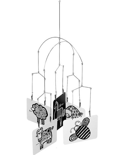 Wee Gallery Giostrina Mobile Kikkerland (da abbinare alle cartoline Wee Gallery - non incluse!) - Giostrine