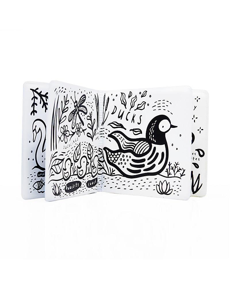 Wee Gallery Libro Acquatico Amici dello Stagno Cambia colore a contatto con l