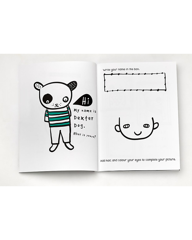 Wee Gallery Libro da colorare e disegnare, Dog's Day Out Activity Book -  Libro interattivo per bambini da 2 a 5 anni! unisex (bambini)