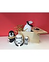 Wee Gallery Matrioske Russe - Animali in Bianco & Nero (set di 3 -Altezza 12 cm) - Animali in Legno