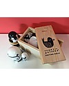 Wee Gallery Matrioske Russe - Animali in Bianco & Nero (set di 3 -Altezza 12 cm) - Animali in Legno
