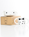 Wee Gallery Set Tazza e Ciotola in Ceramica - Bambino Piatti e Scodelle