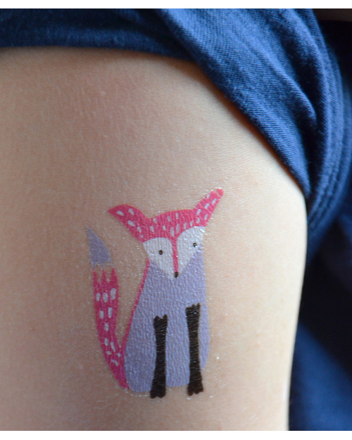Wee Gallery Tatuaggi Temporanei Animali del Bosco (12 Pezzi) - atossici e sicuri Tatuaggi da Bambini