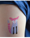 Wee Gallery Tatuaggi Temporanei Animali del Bosco (12 Pezzi) - atossici e sicuri Tatuaggi da Bambini