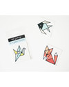 Wee Gallery Tatuaggi Temporanei Origami (12 Pezzi) - atossici e sicuri Tatuaggi da Bambini