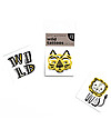 Wee Gallery Tatuaggi Temporanei Wild (12 Pezzi) - atossici e sicuri Tatuaggi da Bambini
