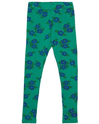Weekend House Leggings - Fiori Verde - Cotone Biologico Leggings