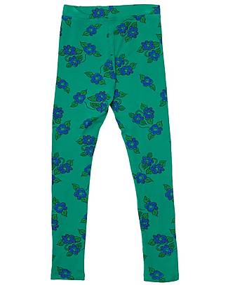 Weekend House Leggings - Fiori Verde - Cotone Biologico Leggings