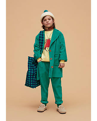 Weekend House Pantaloni a Coste in Velluto - Verde - 100% Cotone Organico Pantaloni Lunghi