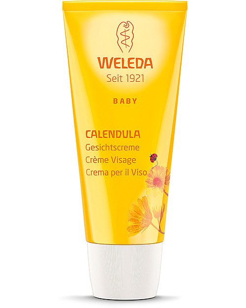Weleda Baby Crema Viso alla Calendula Bio - Protettiva e idratante, senza profumo Creme ed Olii Baby