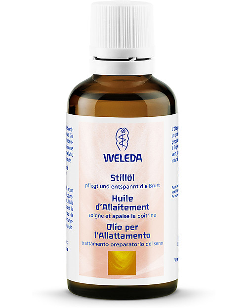 Weleda Olio Allattamento - Per preparare il seno all'allattamento, 100% naturale Creme e Olii