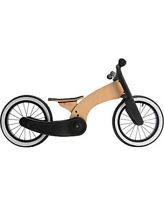 Wishbone Design Studio Bici Senza Pedali Cruise, Legno + Nero - Da 2 anni in su! Biciclette senza Pedali