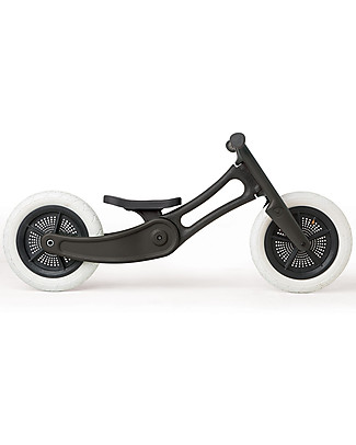 Wishbone Design Studio Wishbone Bike Re2 2in1 - Nero - in Plastica Riciclata - Cresce con il Tuo Bimbo Biciclette Senza Pedali