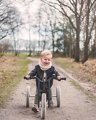 Wishbone Design Studio Wishbone Bike Re2 3in1 - Nero - la Bici in Plastica Riciclata - da 1 ai 6 anni Biciclette senza Pedali