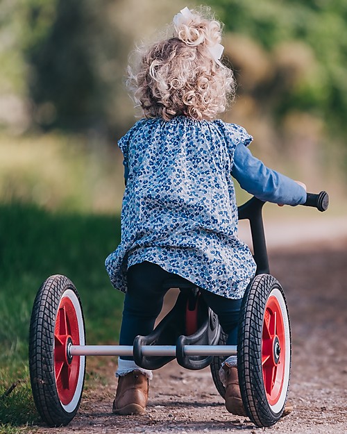 Wishbone Design Studio Wishbone Bike Re2 3in1 - Rosso - Bici Pedagogica che Cresce col tuo Bimbo Da 1 a 6 anni - Riciclata e riciclabile! Biciclette senza Pedali