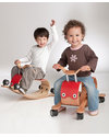 Wishbone Design Studio Wishbone Flip Cavalcabile Rosso in Legno 3 in 1: Cresce col Bimbo e Super-Sostenibile! Cavalcabili