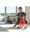 Wishbone Design Studio Wishbone Flip Cavalcabile Rosso in Legno 3 in 1: Cresce col Bimbo e Super-Sostenibile! Cavalcabili