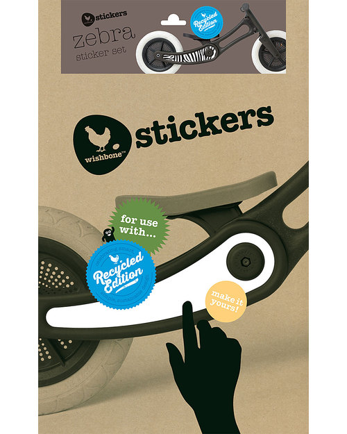 Wishbone Design Studio Wishbone Stickers - Recycled Edition - Legno - Adesivi per la personalizzazione Accessori Biciclette
