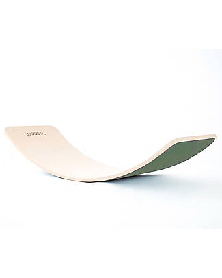 Wobbel OUTLET - Wobbel XL (da 7 anni) Tavola d'Equilibrio in Legno - Smalto Trasparente e Feltro Foresta - Divertimento ed esercizio per grandi e piccini - Pezzo di Showroom Giochi Montessoriani