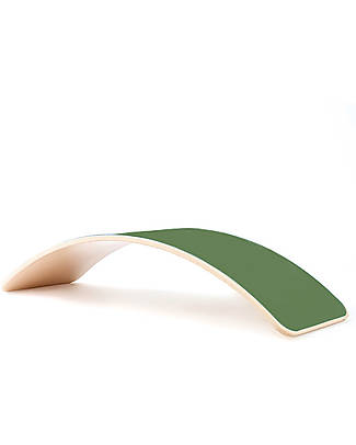 Wobbel OUTLET - Wobbel XL (da 7 anni) Tavola d'Equilibrio in Legno - Smalto Trasparente e Feltro Foresta - Divertimento ed esercizio per grandi e piccini - Pezzo di Showroom Giochi Montessoriani