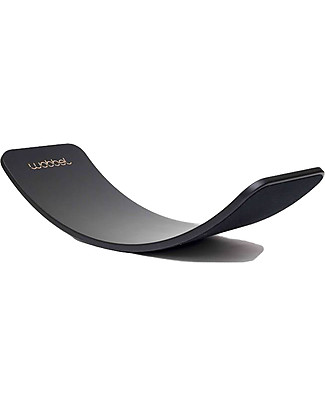 Wobbel Wobbel Original Tavola d'Equilibrio in Legno Limited Edition Senza Feltro, Nero Construzioni In Legno