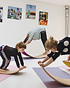 Wobbel Wobbel Original Tavola d'Equilibrio in Legno, Smalto Trasparente - Divertimento ed esercizio per grandi e piccini Giochi Montessoriani