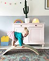 Wobbel Wobbel Original Tavola d'Equilibrio in Legno, Smalto Trasparente e Feltro - Foresta - Divertimento ed esercizio per grandi e piccini Giochi Montessoriani