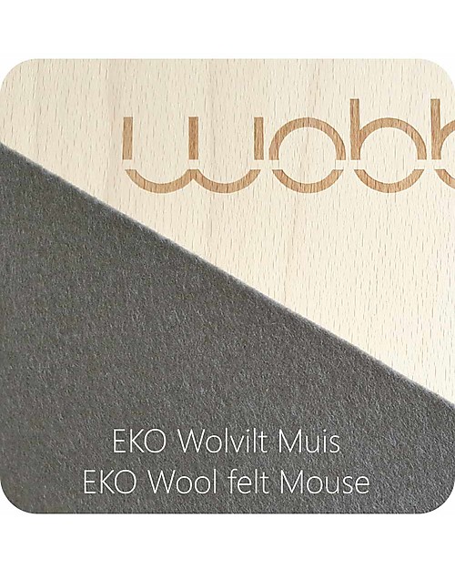 Wobbel Wobbel XL (da 7 anni) Tavola d'Equilibrio in Legno, Smalto Trasparente e Feltro Antracite - Divertimento ed esercizio per grandi e piccini Giochi Montessoriani
