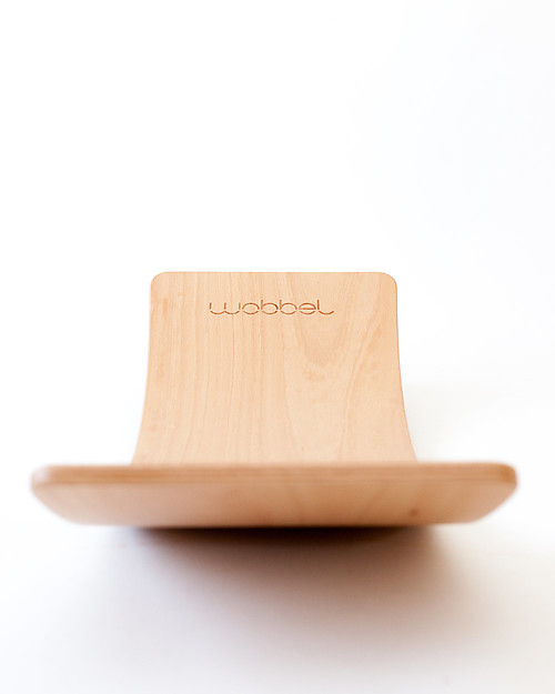 Wobbel Wobbel XL (dai 7 anni) Tavola d'Equilibrio in Legno, Smalto Trasparente - Divertimento ed esercizio per grandi e piccini Giochi Montessoriani