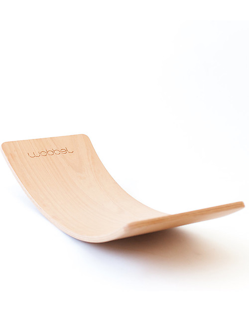 Wobbel Wobbel XL (dai 7 anni) Tavola d'Equilibrio in Legno, Smalto Trasparente - Divertimento ed esercizio per grandi e piccini Giochi Montessoriani