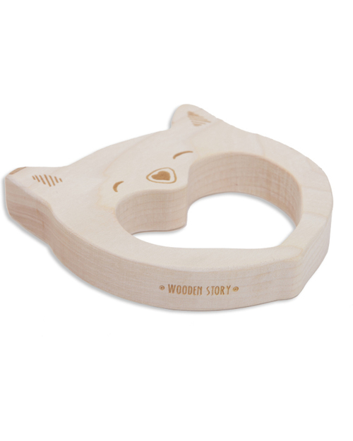 Wooden Story Massaggiagengive Gatto - Legno di Acero non Impregnato Massaggiagengive