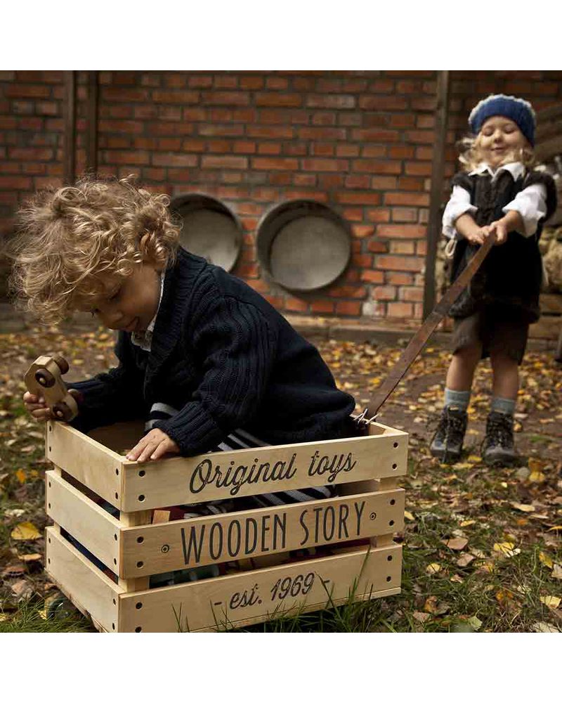 Wooden Story Scatola per Giochi - Legno Naturale (senza sacco) unisex ( bambini)