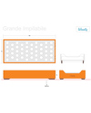 Woodly Lettino Montessori Impilabile BIG - Abete Mordenzato Miele - Made in Italy Letti Montessoriani