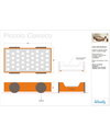 Woodly Lettino Montessoriano con ruote SMALL a Pettine- Abete Mordenzato Miele - Made in Italy Letti Montessoriani