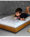 Woodly Lettino Montessoriano Puro SMALL 120x60 cm - Abete Naturale - Made in Italy Letti Montessoriani