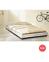 Woodly Letto Basso Puro Maxi - Bianco Shabby - 90 x 200 cm - Made in Italy Letti Montessoriani