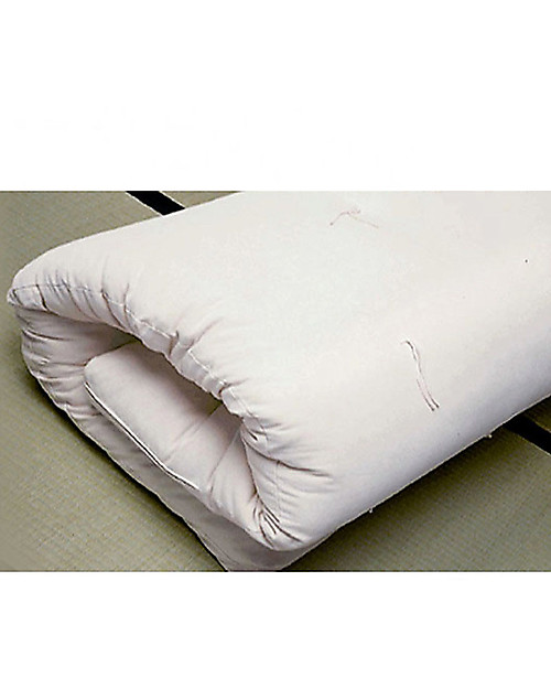 Woodly Materasso Futon 140x180 cm - 100% Puro Cotone - Perfetto per Letto Basso! Materassi