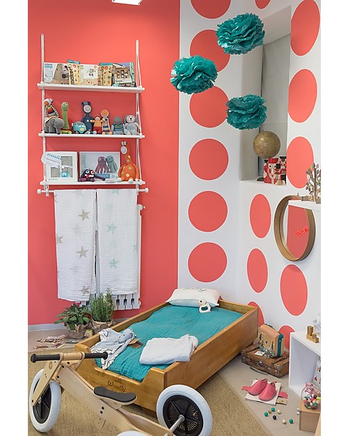 Woodly OUTLET Lettino Montessori Impilabile SMALL - Abete Mordenzato Miele - Made in Italy - Pezzo di Showroom Letti Singoli