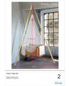 Woodly Tripode Happy Feet per Culla Sospesa Roll + Materasso - Lana e Legno - Made in Italy Culle e Ceste
