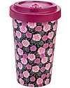 Woodway Tazza da viaggio in Bamboo, Rose Viola - 500ml Tazze