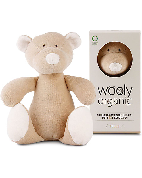 Wooly Organic Peluche Orsetto, Small 17 cm - 100% cotone bio Peluche