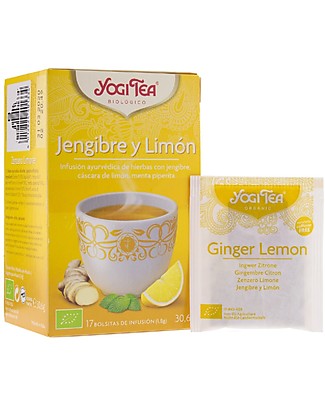 Yogi Tea Zenzero Limone Infuso Ayurvedico - 17 bustine Tisane