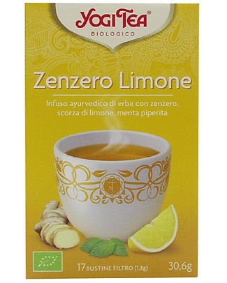 Yogi Tea Zenzero Limone Infuso Ayurvedico - 17 bustine Tisane