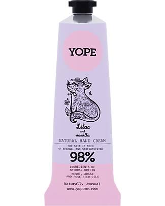 Yope Crema Mani Naturale - Lillà e Vaniglia - 50 ml - 98% Ingredienti Naturali Creme e Olii