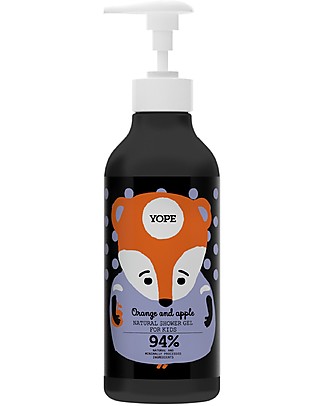 Yope Gel Doccia Bambini 400 ml - Arancia e Mela Kit Toilette Neonato
